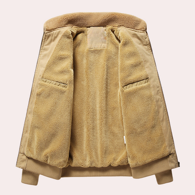 Eberly - Stilvolle, warme Bomberjacke für Männer mit mehreren Taschen