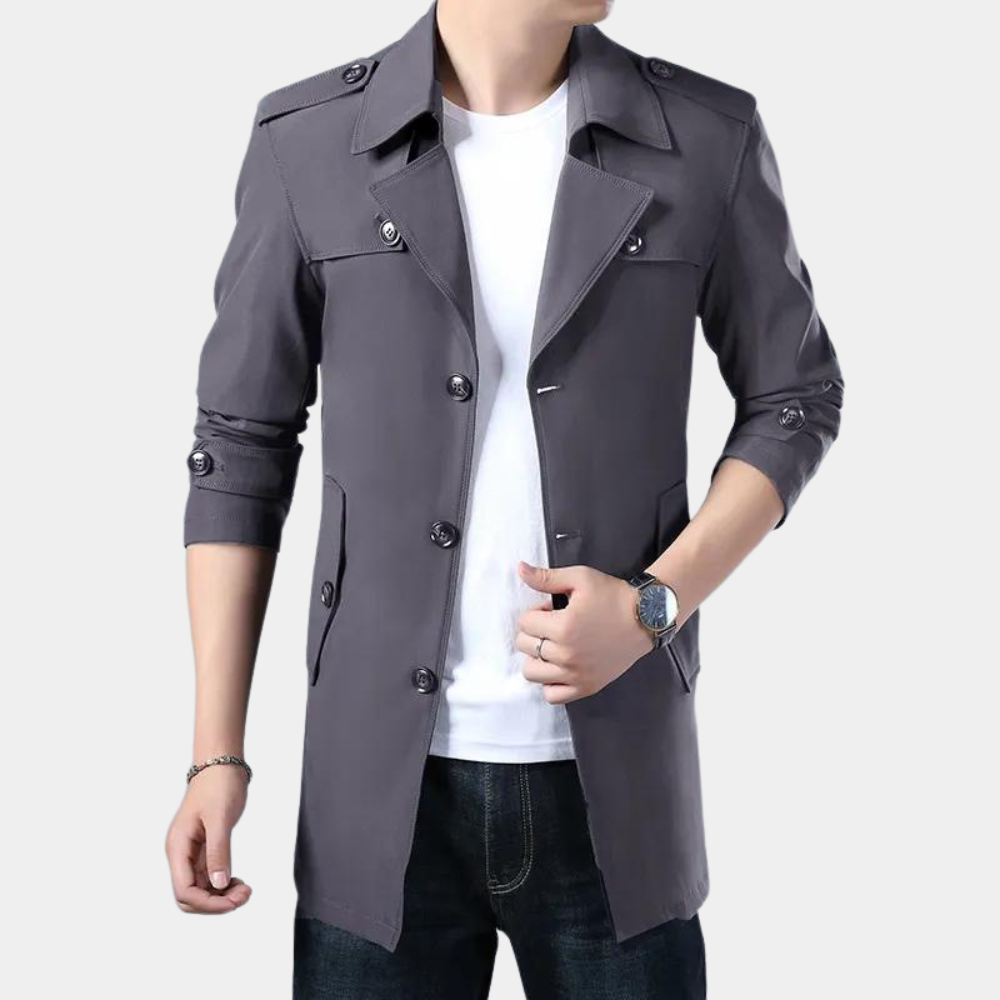Stilvoller moderner Trenchcoat für den modernen Mann