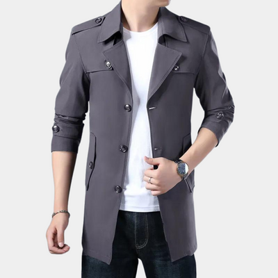 Stilvoller moderner Trenchcoat für den modernen Mann