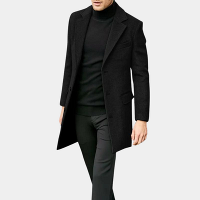 Stilvoller langer Herrenmantel für elegantes Auftreten