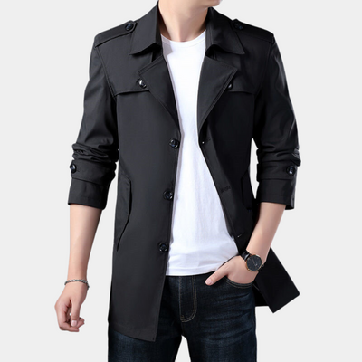 Gregorio - Eleganter klassischer Trenchcoat für den modernen Mann