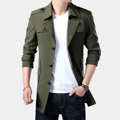 Gregorio - Eleganter klassischer Trenchcoat für den modernen Mann