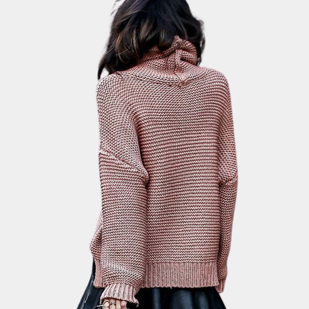 Layne - Eleganter, luxuriöser Rollkragenpullover aus Strick für Frauen