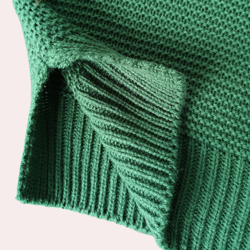 Layne - Eleganter, luxuriöser Rollkragenpullover aus Strick für Frauen