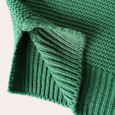 Layne - Eleganter, luxuriöser Rollkragenpullover aus Strick für Frauen