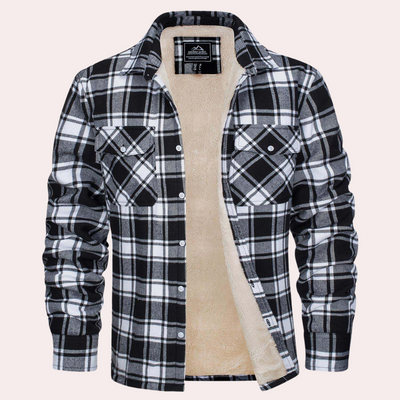 Verführerische karierte Herrenjacke für einen trendigen Look