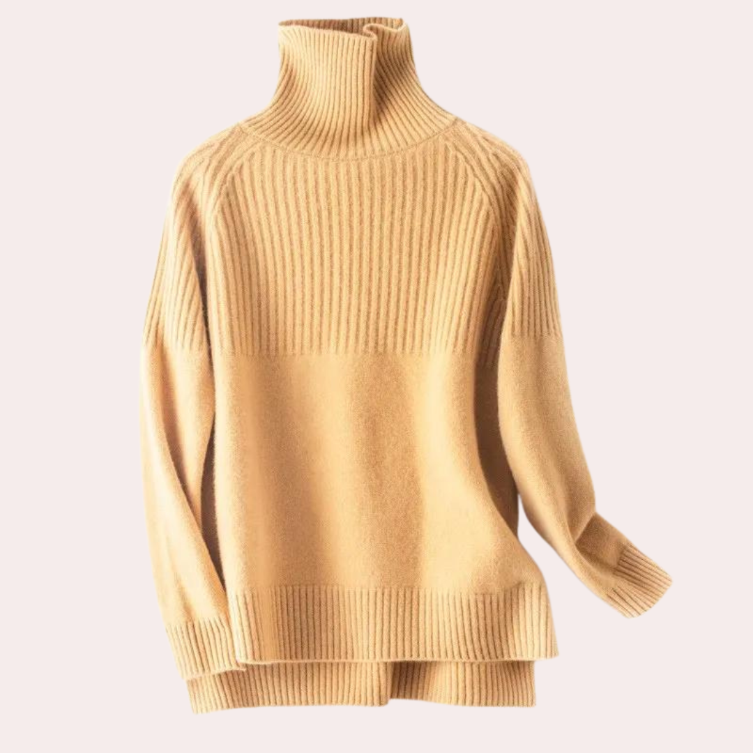 Eleganter Luxus-Rollkragenpullover für Frauen