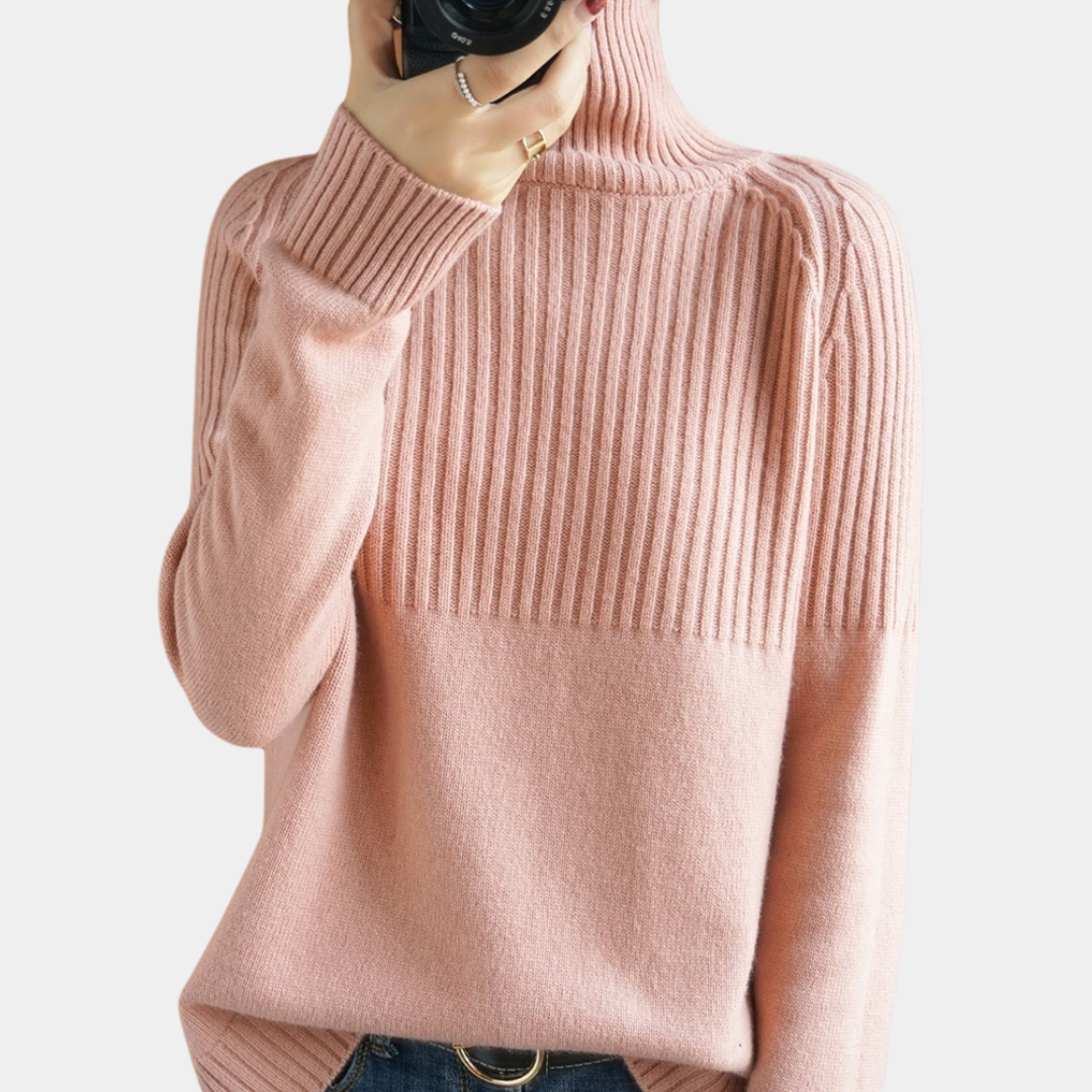Eleganter Luxus-Rollkragenpullover für Frauen