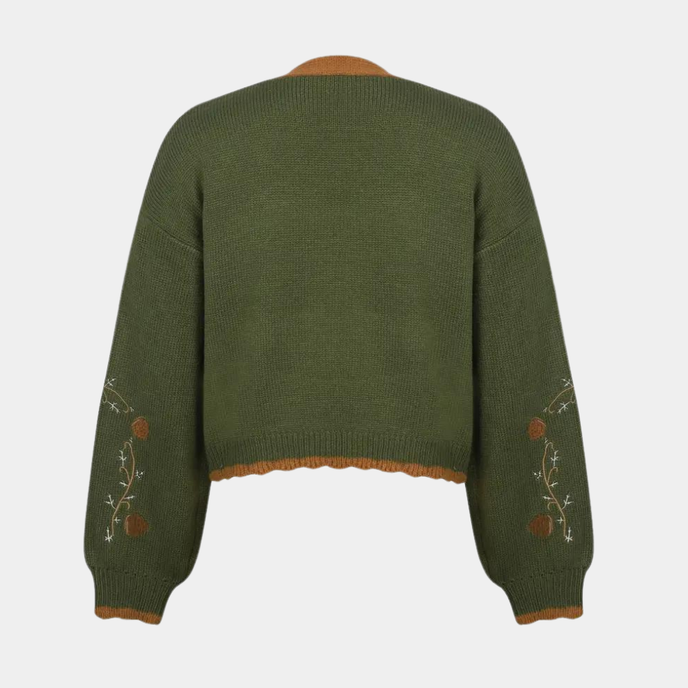 Letizia - Luxuriöse langärmelige Damenstrickjacke für höchsten Komfort