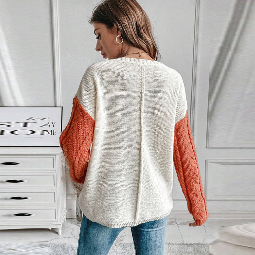 Lorna - Stylischer Strickpullover für Damen mit eleganten Drop-Shoulder-Details