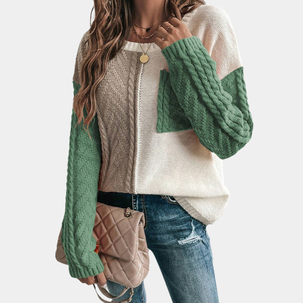 Lorna - Stylischer Strickpullover für Damen mit eleganten Drop-Shoulder-Details