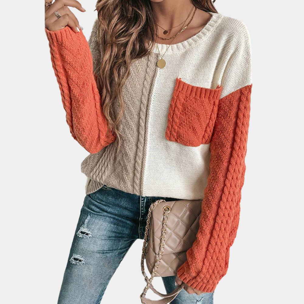 Lorna - Stylischer Strickpullover für Damen mit eleganten Drop-Shoulder-Details