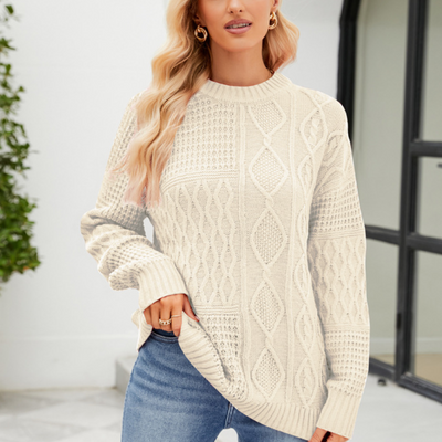 Melisande - Langärmeliger Damenpullover für einen lässigen Look