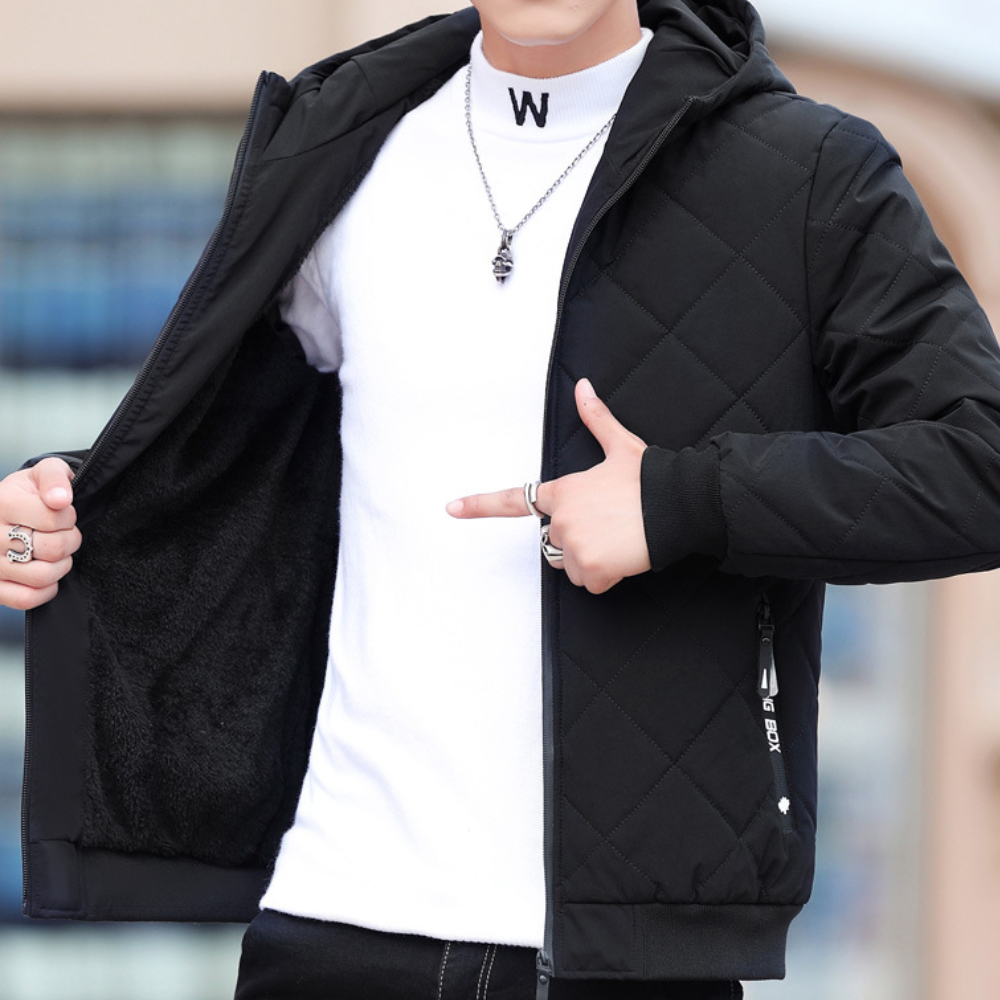 Elie - Stylische & kuschelige Herren-Kapuzenjacke