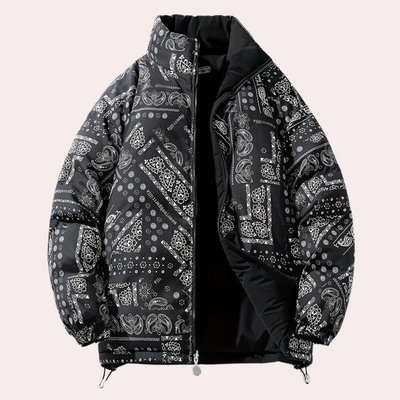 Maslen - Elegante Herren-Wendejacke mit schickem Paisley-Motiv