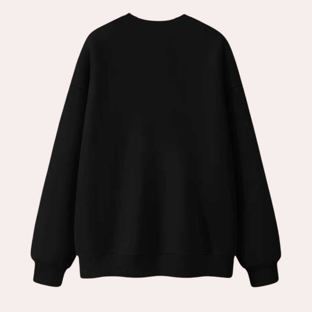 Margaret - Stylischer Halloween-Pullover für Damen mit süßem Hundeaufdruck