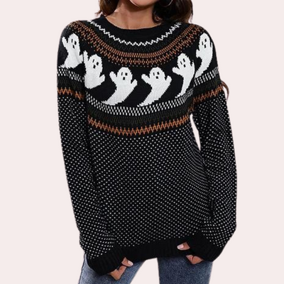 Stylischer Cousins Halloween-Pullover für Frauen - perfekt für die festliche Jahreszeit!
