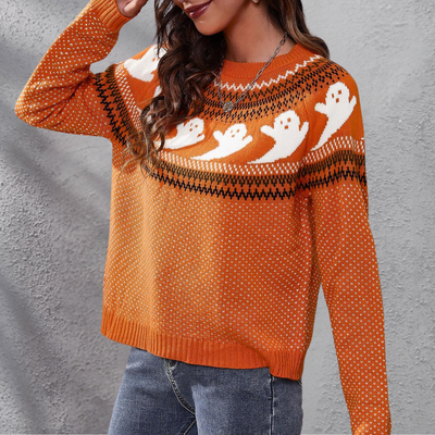 Stylischer Cousins Halloween-Pullover für Frauen - perfekt für die festliche Jahreszeit!