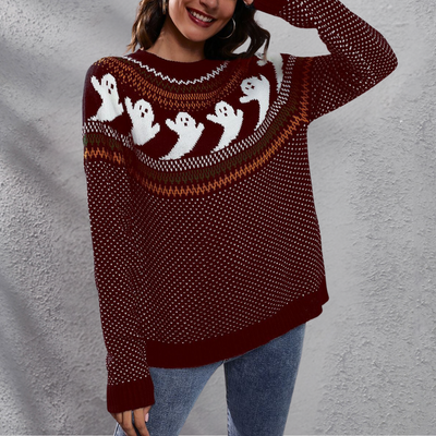 Stylischer Cousins Halloween-Pullover für Frauen - perfekt für die festliche Jahreszeit!