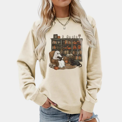 Mirela - Gespenstischer Halloween-Pullover für Frauen
