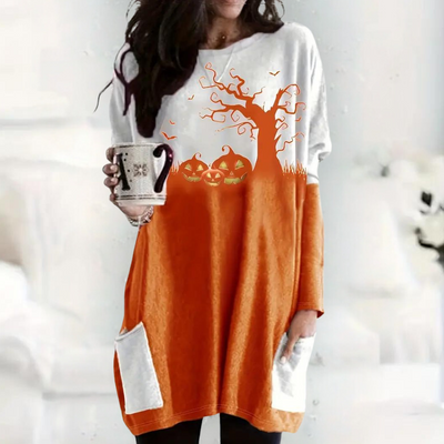 Nikolett - Kuscheliger Halloween-Pullover für Frauen