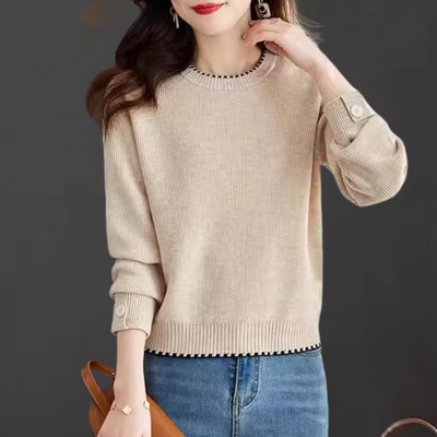 Peninah - Eleganter Damen-Rundhals-Pullover