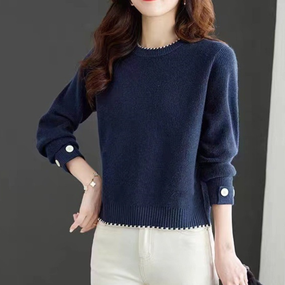 Peninah - Eleganter Damen-Rundhals-Pullover