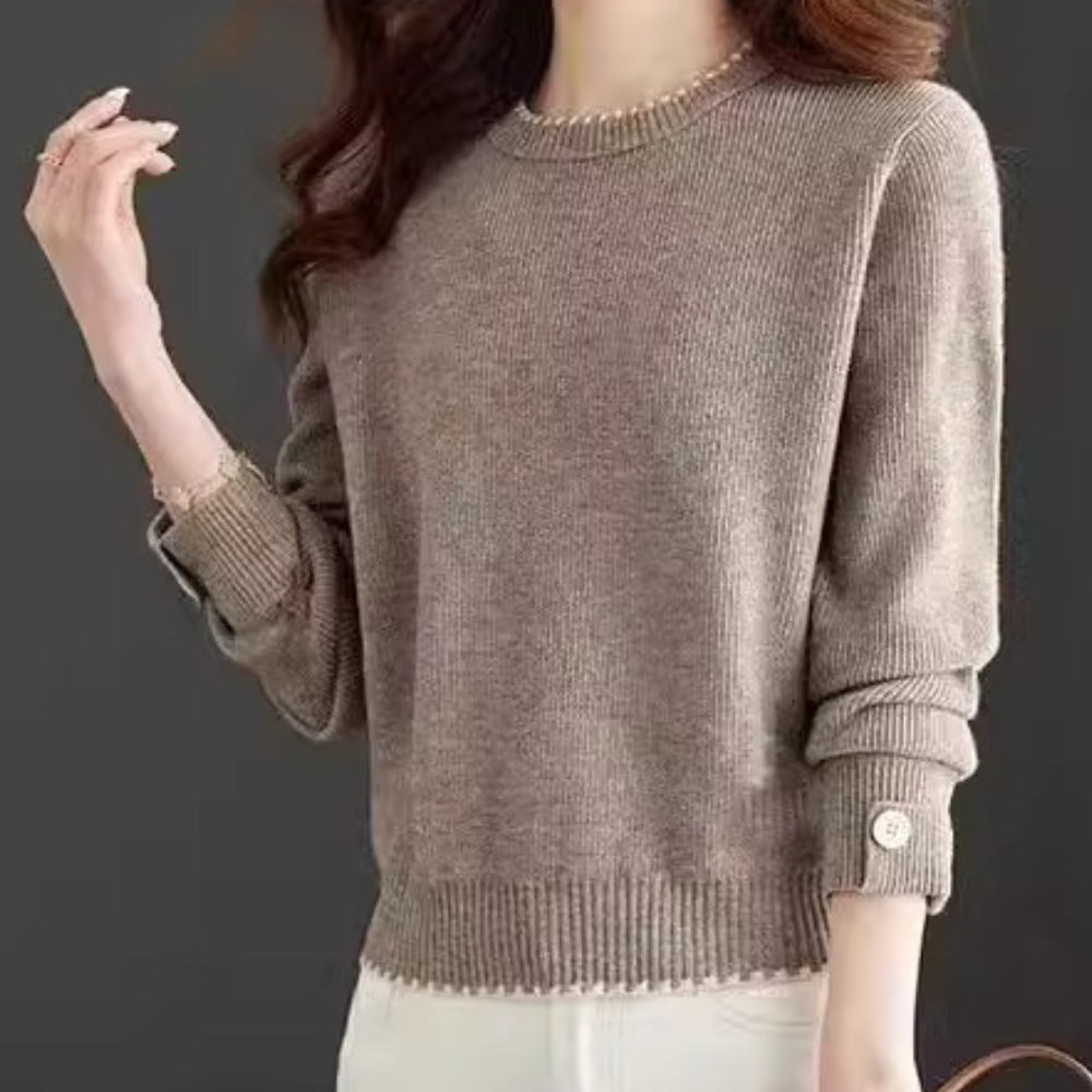 Peninah - Eleganter Damen-Rundhals-Pullover