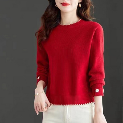Peninah - Eleganter Damen-Rundhals-Pullover