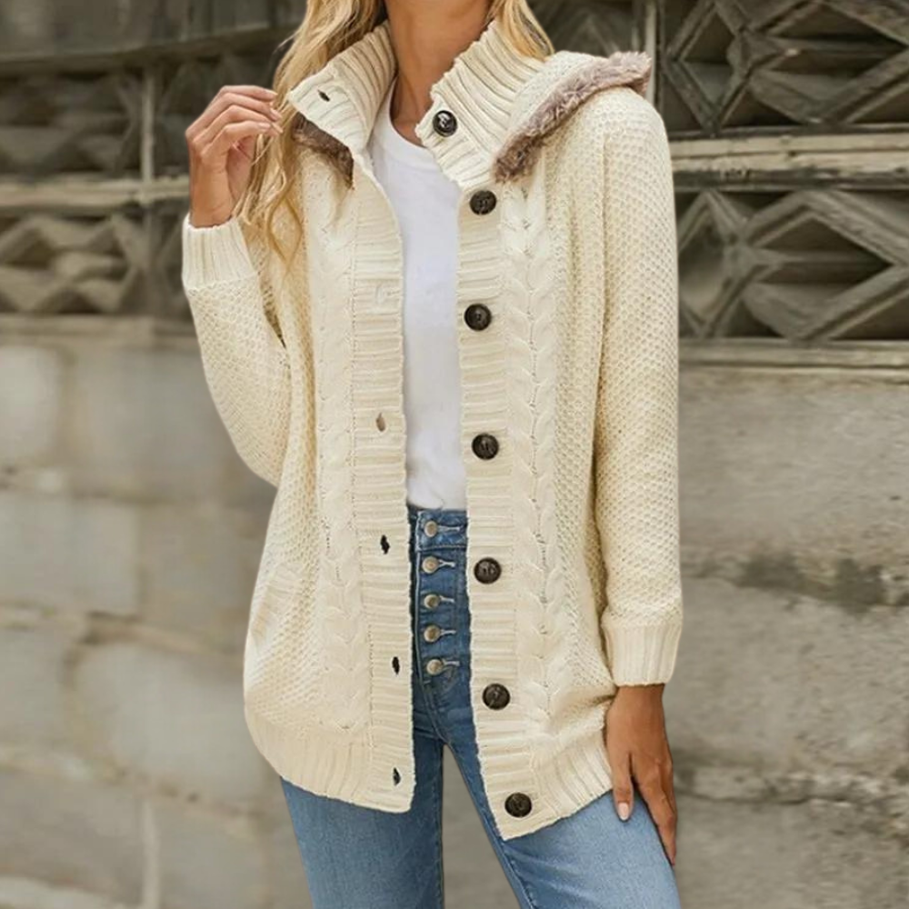 NAYLANI - Stylische Damenweste mit Kapuze für einen schicken Look