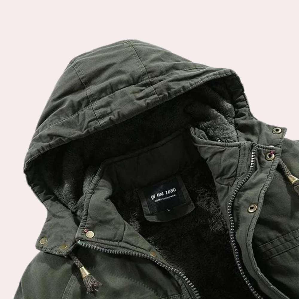 Aaron - Trendige Winterjacke mit Kapuze für den modernen Mann