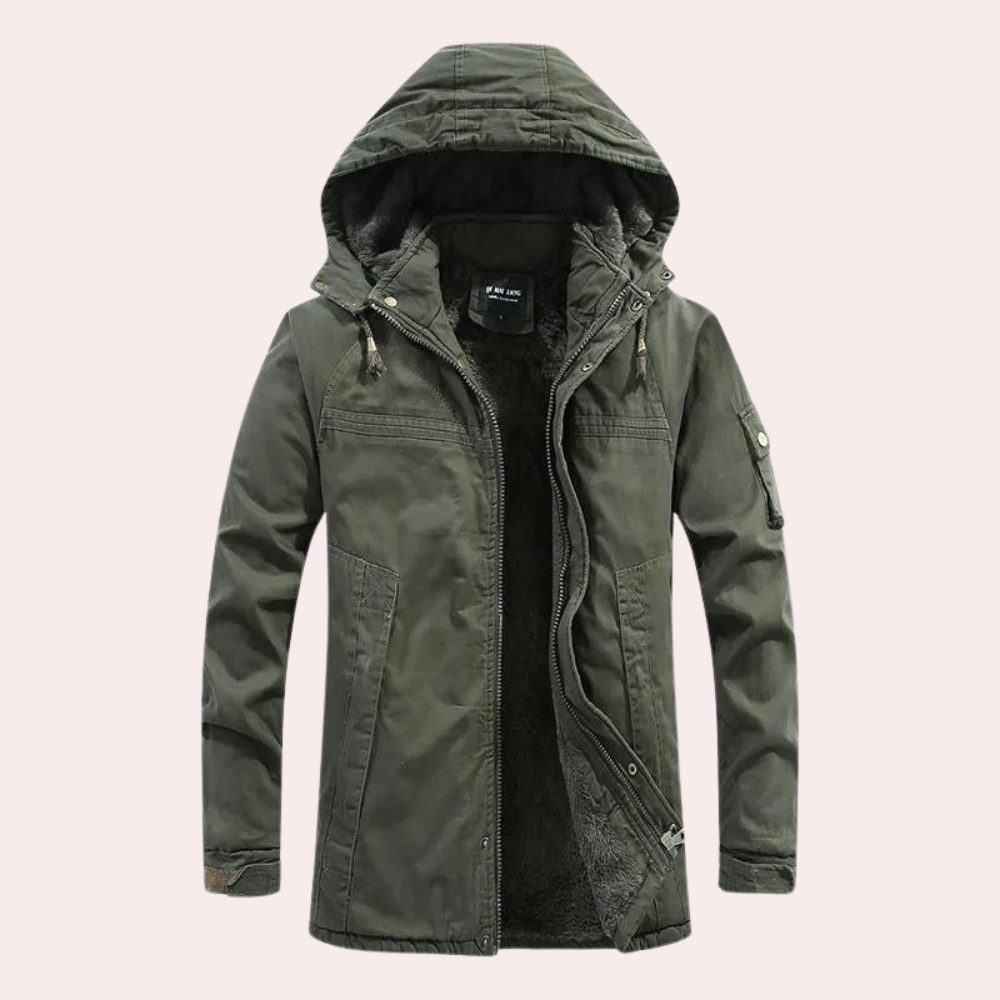 Aaron - Trendige Winterjacke mit Kapuze für den modernen Mann