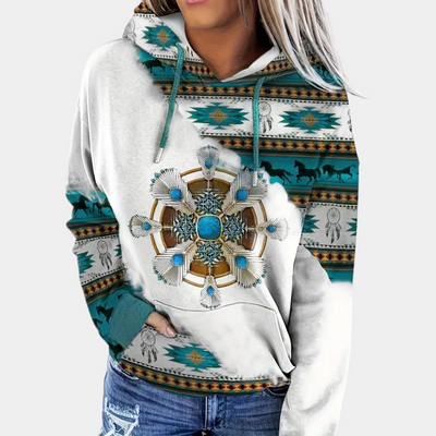 MEA - Trendiges Damen-Sweatshirt mit Kapuze für einen kreativen Look