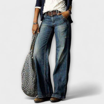 Neless – Weite Jeans mit High-Waist