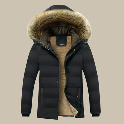 ArcticStyle™ - Pufferjacke mit Fellkapuze