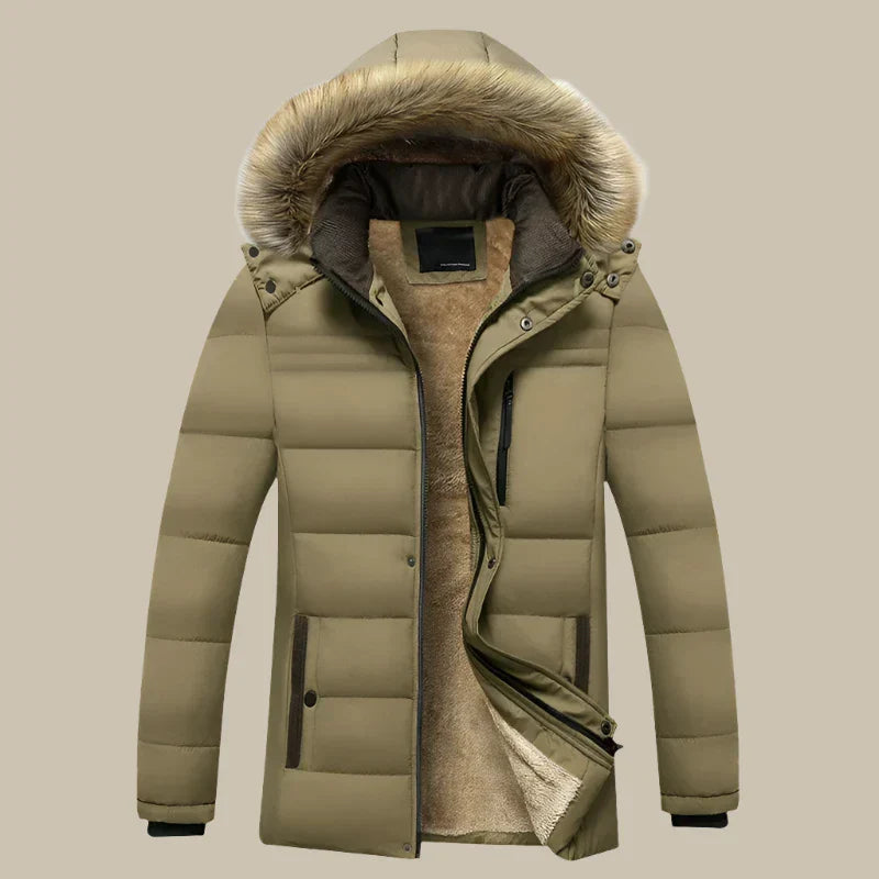 ArcticStyle™ - Pufferjacke mit Fellkapuze