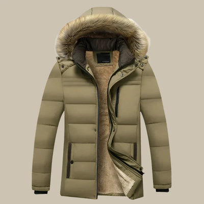 ArcticStyle™ - Pufferjacke mit Fellkapuze
