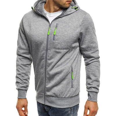 JACKS - Stylischer Herren-Kapuzenpullover mit Reißverschluss und Kapuze