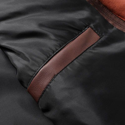 Stylische Herren Lederjacke mit Kapuze - Jacob