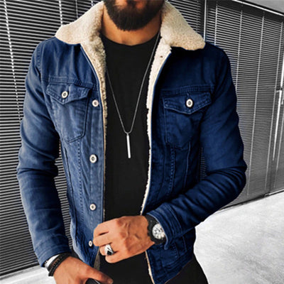 Stylische Leo-Jeansjacke für Männer