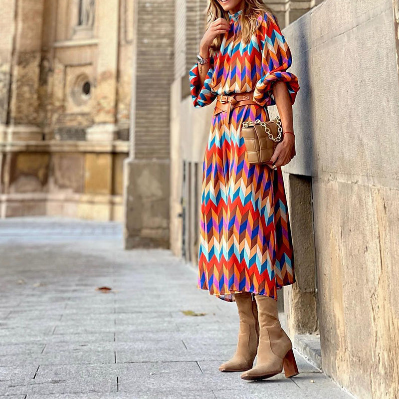 Majestic | Formelles Midi-Kleid mit Print