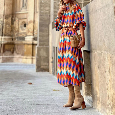 Majestic | Formelles Midi-Kleid mit Print