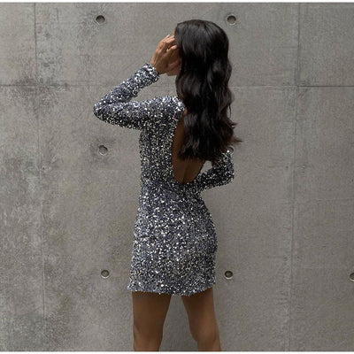 Chavelle™ | Glitzerndes Abendkleid mit offenem Rücken für unvergessliche Nächte
