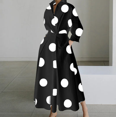 Luna™ - Elegantes bedrucktes Maxikleid