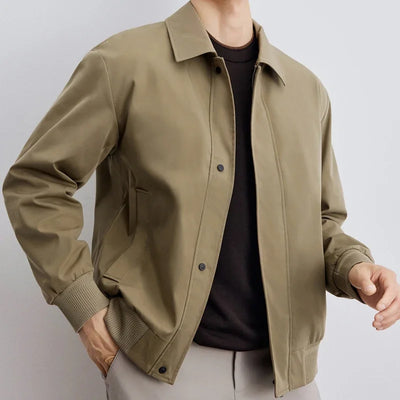 Majestic | Herren-Blousonjacke mit Reißverschluss und klassischem Kragen