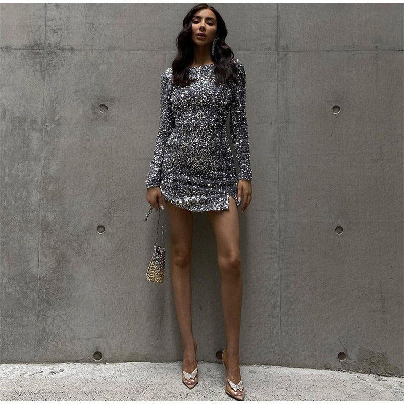 Chavelle™ | Glitzerndes Abendkleid mit offenem Rücken für unvergessliche Nächte