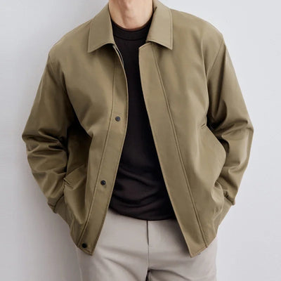 Majestic | Herren-Blousonjacke mit Reißverschluss und klassischem Kragen