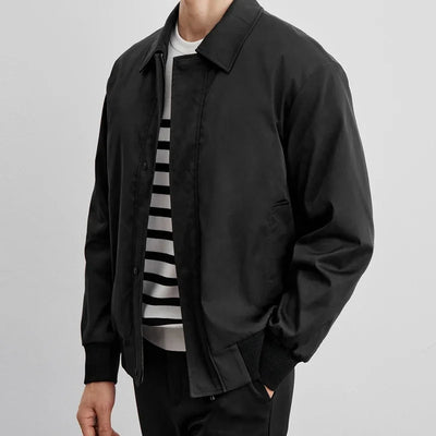 Majestic | Herren-Blousonjacke mit Reißverschluss und klassischem Kragen