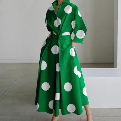 Luna™ - Elegantes bedrucktes Maxikleid