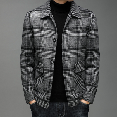 JOSHUA - Luxuriöse karierte Jacke mit Stil und Komfort